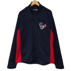 NFL Texans Full Zip-Up Woman's Athletic Knit Jacket